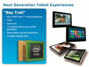 The new Bay Trail CPU crosses a critical threshold for performance and power consumption, pushing x86 tablets into the mainstream.