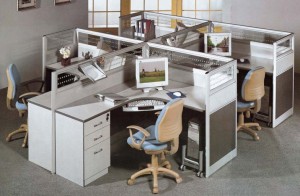 The vast majority of offices still look like this:  a PC at every desk, though the average age of those is increasing.